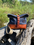 'The Roxy' - Canvas/Leather Crossbody Purse